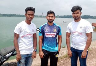 ক্রিকেটার শামীম হোসেনের সাথে প্রভাত নেতৃবৃন্দের সাক্ষাৎ