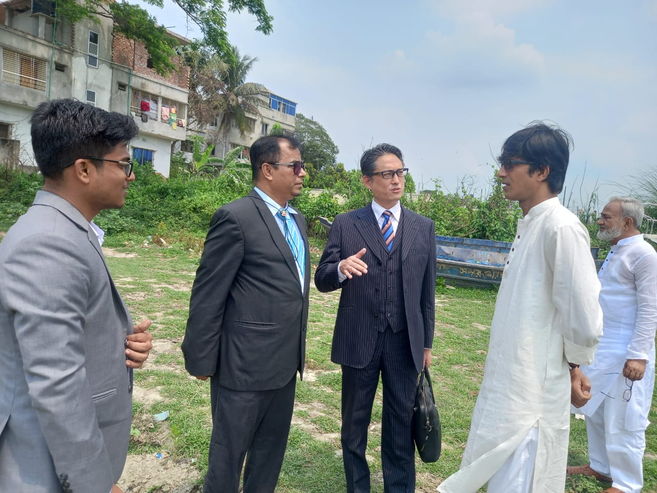 জাপানের বিনিয়োগকারী প্রতিনিধির চাঁদপুরে প্রস্তাবিত পর্যটন প্রকল্প স্থান পরিদর্শন