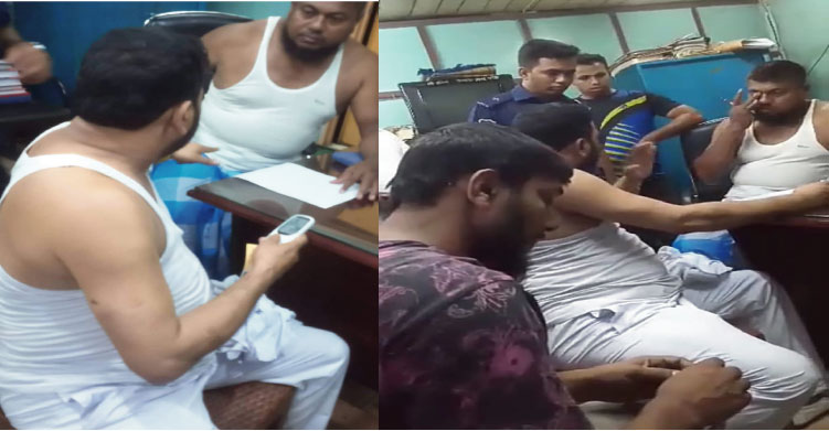 বড়স্টেশন লঞ্চঘাটে বাস শ্রমিক নেতা বাবুল মিজি লাঞ্ছিত