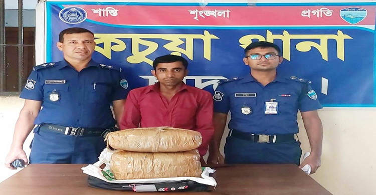 কচুয়ায় গাঁজাসহ মাদক কারবারি আটক