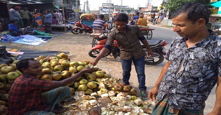 শ্রীনগরে তালের শাঁস বিক্রেতারা মহাব্যস্ত