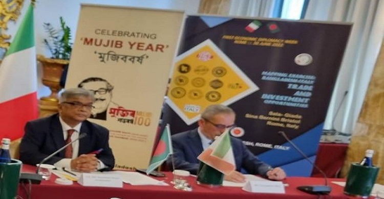 বাংলাদেশের সাথে দৃঢ় অর্থনৈতিক সম্পর্ক স্থাপনে ইতালির বিনিয়োগকারীদের আগ্রহ