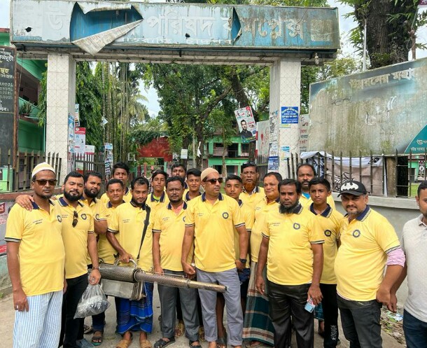 শাহরাস্তিতে সমাজ কল্যাণ সোসাইটির উদ্যোগে মশা নিধন