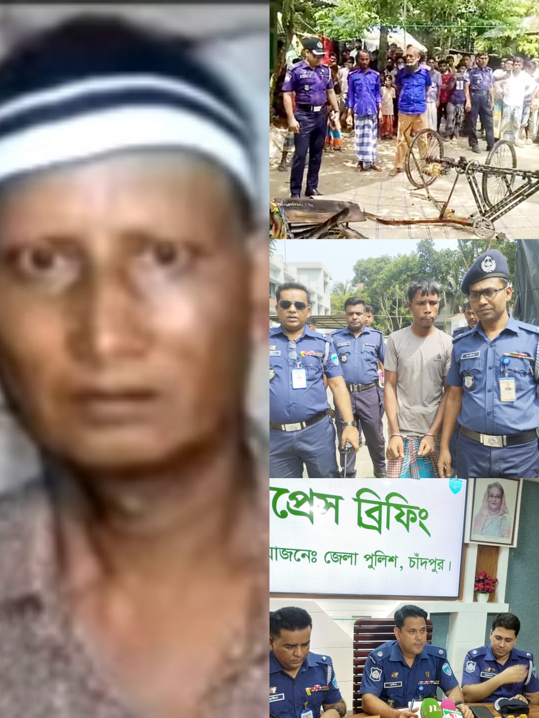 ক্লুলেস হত্যার রহস্য উদঘাটন মডেল থানা পুলিশের