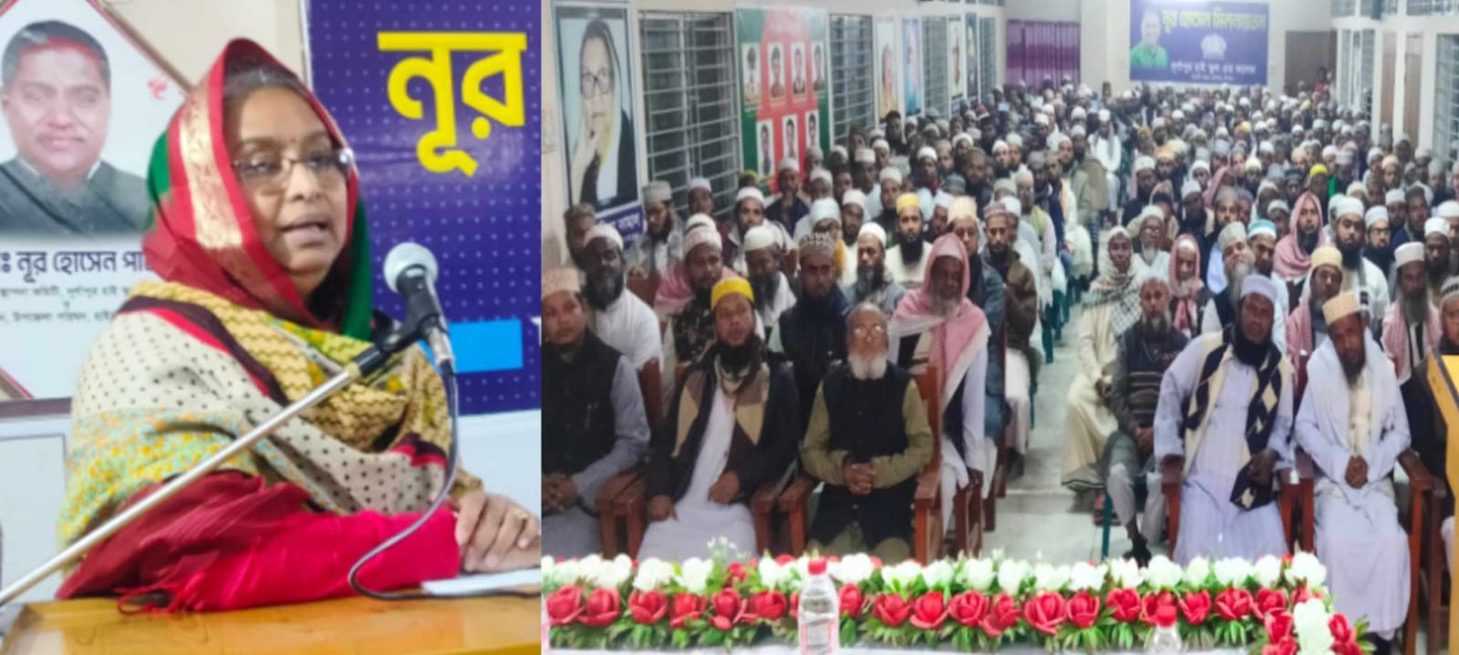 হাইমচরে মসজিদের ইমাম ও খতীবদের সাথে ডাঃ দিপু মনির মতবিনিময়
