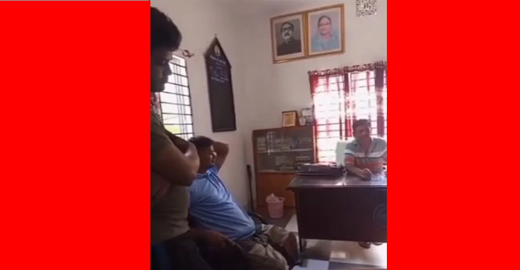 চাঁদপুরে ওসি জাহাঙ্গীরের চাঁদা নেয়ার ভিডিও ভাইরাল