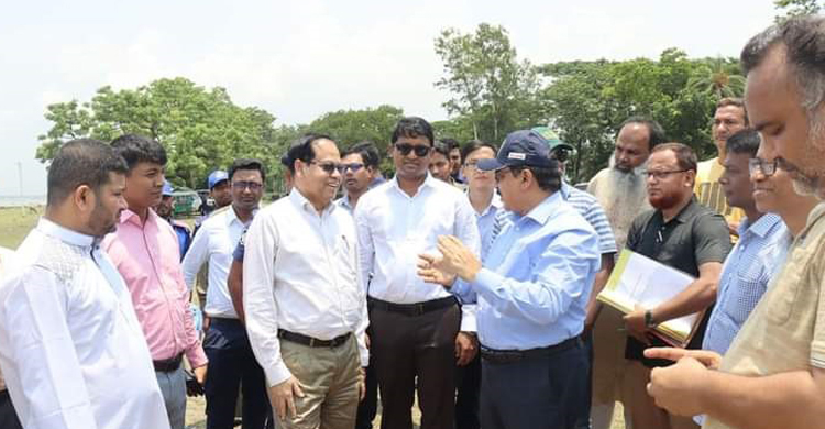 মতলব-গজারিয়া সংযোগ সেতুর স্থান এবং ষাটনল পর্যটন কেন্দ্র পরিদর্শনে উচ্চ পদস্থ কর্মকর্তারা