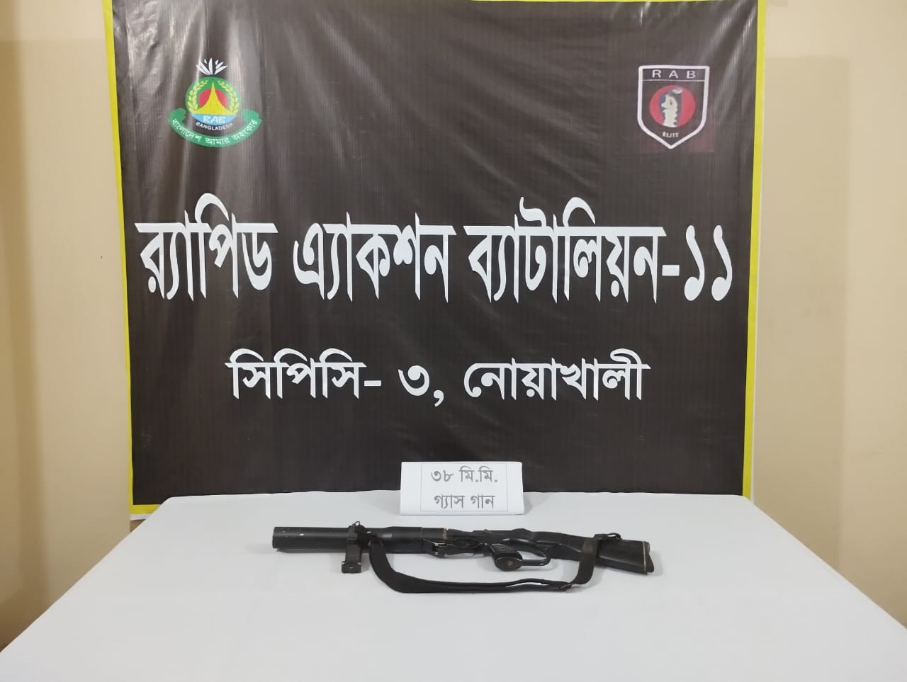 সমিলের গুঁড়ির আড়ালে মিললো থানা থেকে লুট হওয়া গ্যাসগান
