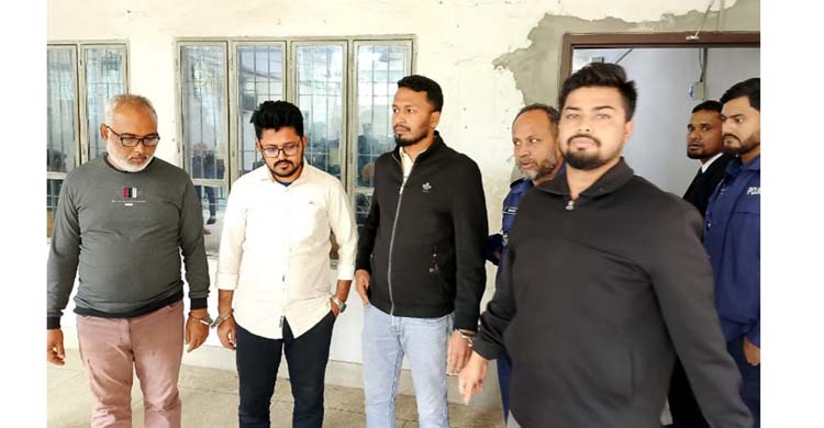 হাজীগঞ্জে ভাংচুর-লুটপাটের মামলায় পাঁচ আসামী জেলহাজতে