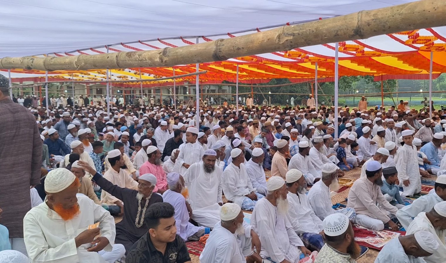 বাকিলা কেন্দ্রীয় ঈদগাহ প্রতিষ্ঠার প্রথম জামায়াতে ৫ হাজার মুসল্লির নামাজ আদায়