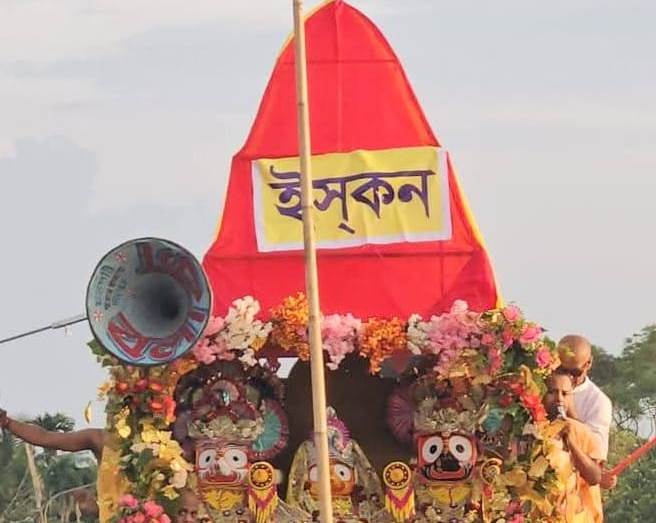 চাঁদপুর ইসকন শ্রী মহাপ্রভু নীলাচল মন্দিরের রথযাত্রা মহোৎসব শুক্রবার