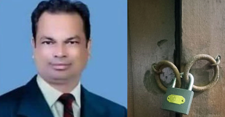 এবার কলেজ শিক্ষকের বাসায় তালা ঝুলিয়ে দিয়েছে উপজেলা বিএনপির সেই নেতা