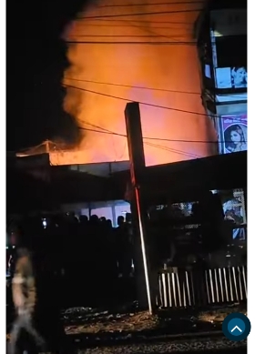 কাকতালীয় বলাখাল বাজারে অগ্নিকাণ্ড