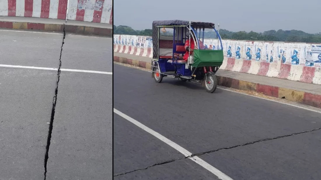 ভূমিকম্পের পর সেতুতে ‘ফাটলের’ খবরে আতঙ্ক