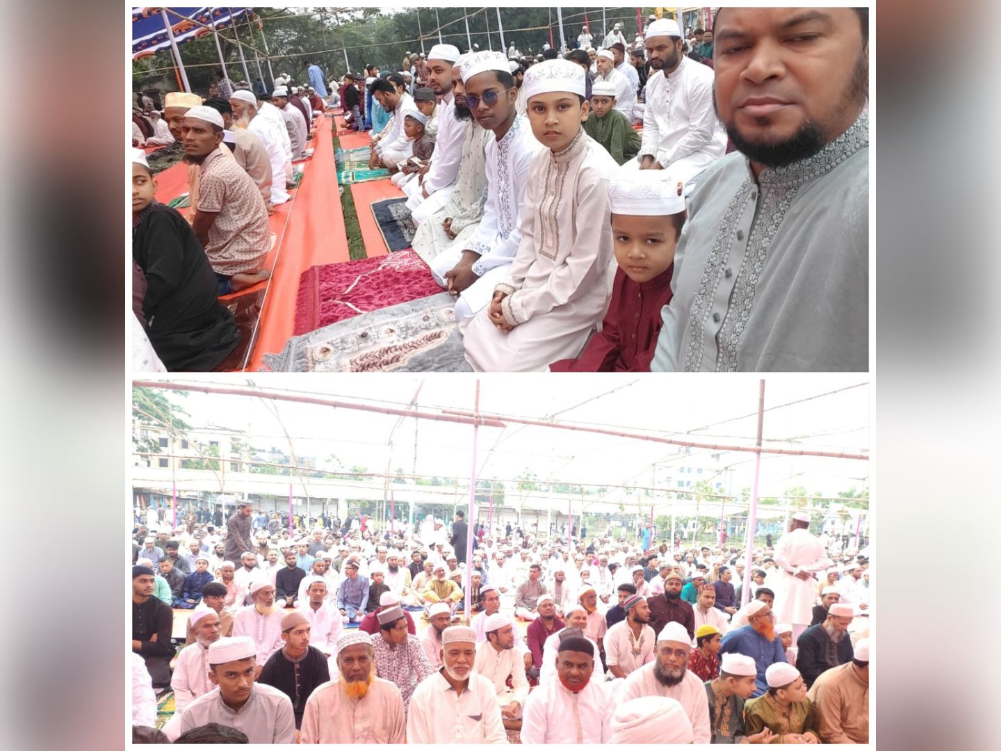 বাবুরহাট উচ্চ বিদ্যালয় ও কলেজ মাঠে ঈদের জামাত অনুষ্ঠিত