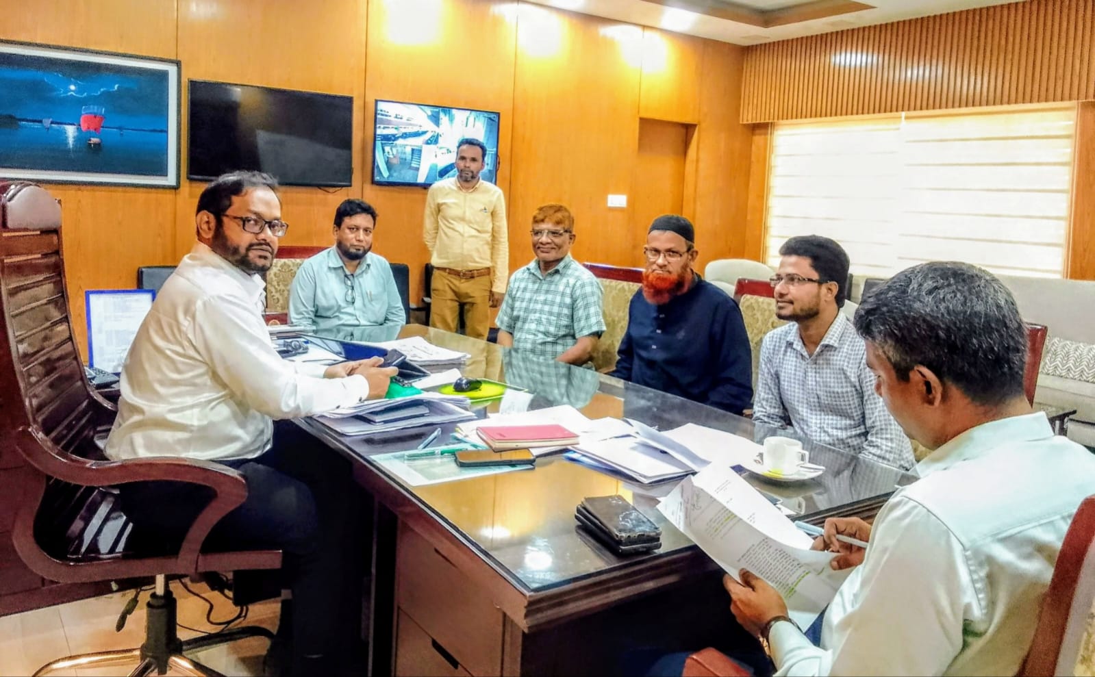 নবাগত জেলা প্রশাসকের সাথে জেলা প্রাথমিক বিদ্যালয় প্রধান শিক্ষক সমিতির মতবিনিময়