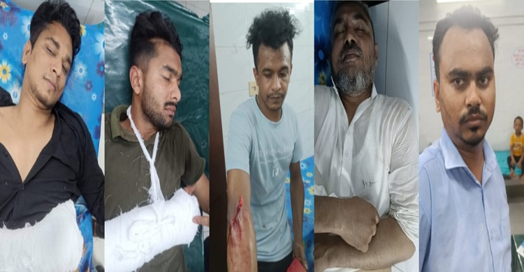 ওয়্যারলেস বাজারের ইজারাদারসহ ৬ জনকে কুপিয়ে জখম
