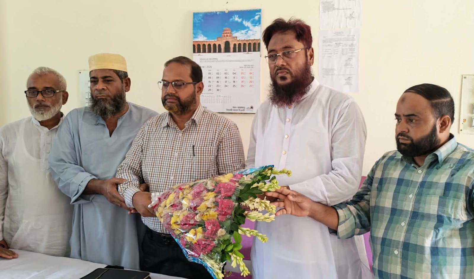 কামরাঙ্গা উচ্চ বিদ্যালয় ও কলেজের নবাগত সভাপতি মাও. নূরুল ইসলামকে সংবর্ধনা