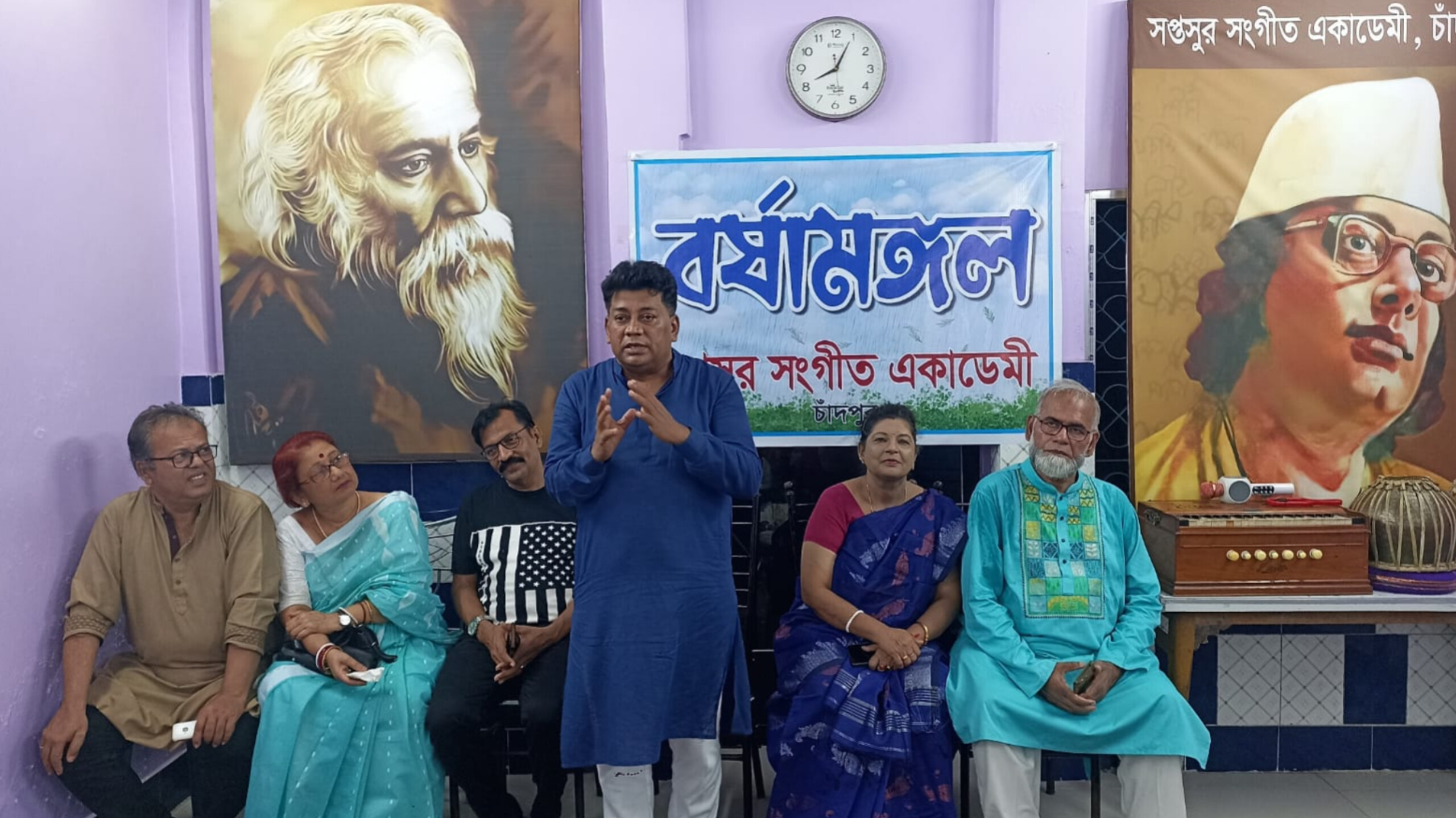 ঘরোয়া আয়োজনে সপ্তসুর সংগীত একাডেমির বর্ষামঙ্গল