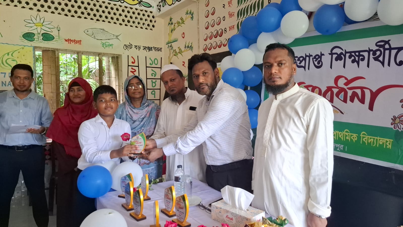 গৃদকালিন্দিয়া সরকারি প্রাথমিক বিদ্যালয়ের বৃত্তিপ্রাপ্ত শিক্ষার্থীদের সংবর্ধনা