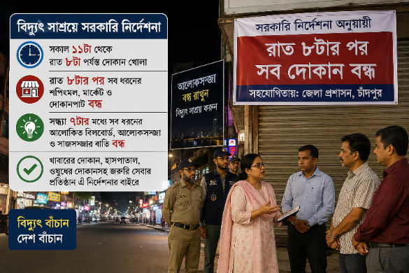 সরকারি সিদ্ধান্ত বাস্তবায়নে মাঠে তিন টিম, ব্যবসায়ীদের শতভাগ সহযোগিতার আশ্বাস