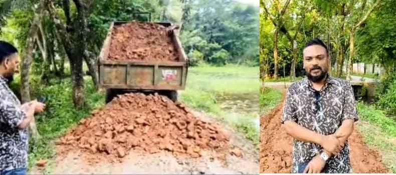 রামগঞ্জে নিজস্ব উদ্যোগে ৩ রাস্তা সংস্কার করে প্রশংসায় জামায়াত নেতা