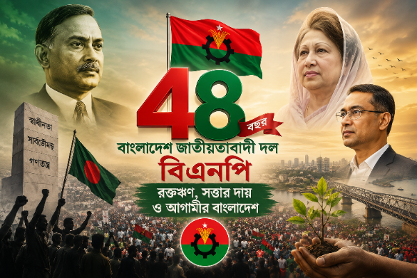 বিএনপির ৪৮ বছর : রক্তঋণ, সত্তার দায় ও আগামীর বাংলাদেশ