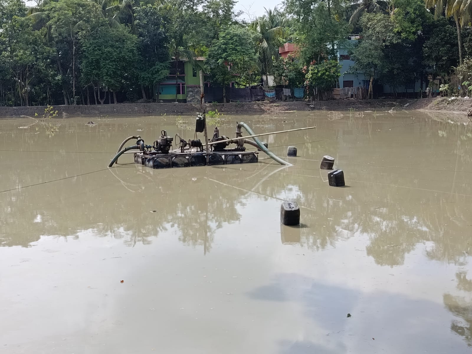 ফরিদগঞ্জে নিষেধাজ্ঞা অমান্য করে অবৈধ ড্রেজারে বালু উত্তোলন, ভাঙন ঝুঁকিতে বসতবাড়ি ও বাগান