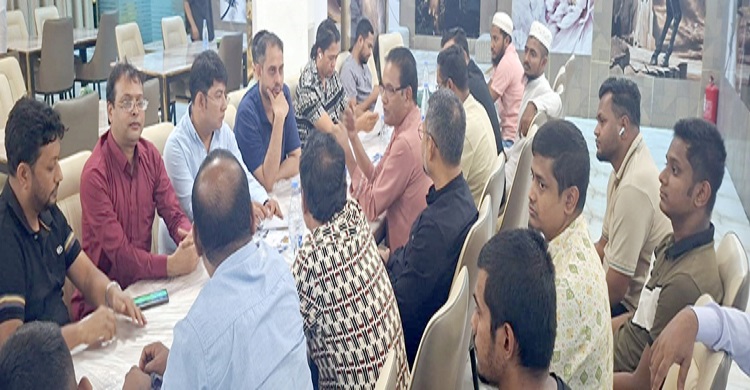রিয়াদে চাঁদপুর ফেমাস স্পেশালাইজড হসপিটালের পরিচালকের সাথে মতবিনিময়