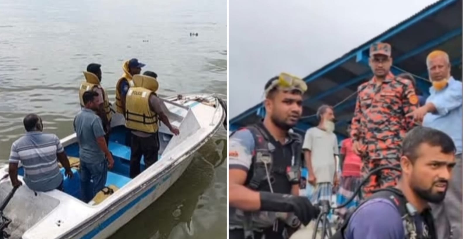 মতলবে মেঘনায় লঞ্চ থেকে পড়ে যুবক নিখোঁজ, লঞ্চসহ আটক ২