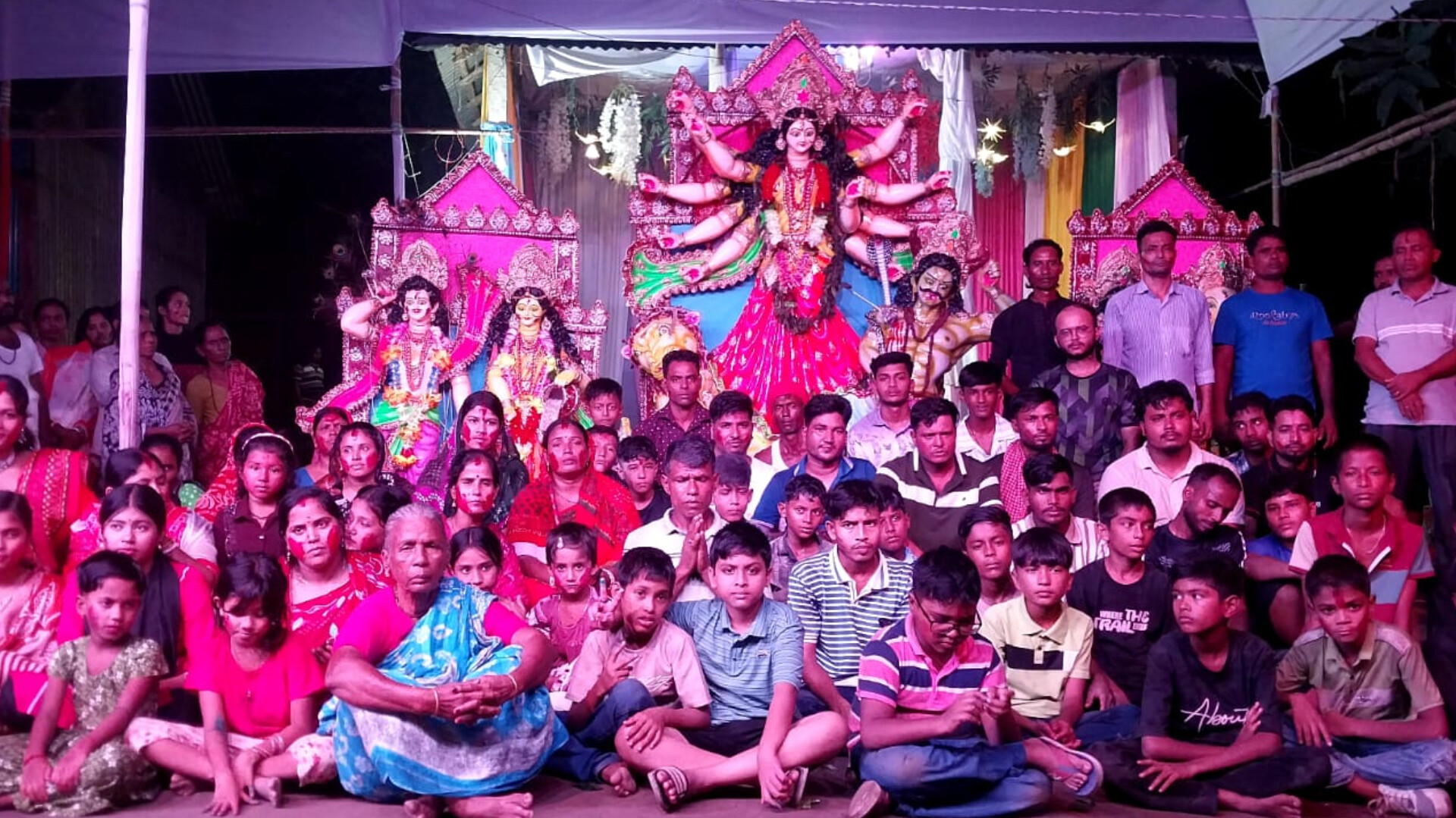 লামচরী ও বালুচরে প্রতিমা বিসর্জনে শেষ হলো শারদীয় দুর্গোৎসব