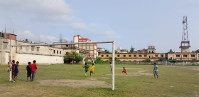 পুরাণবাজারের মধুসূদন মাঠটিতে নিয়মিত খেলাধুলা চান খেলোয়াড়রা