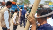 চাঁদপুর  মোলহেডে অবৈধ স্থাপনা উচ্ছেদ