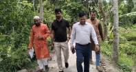 সহদেবপুর ইউনিয়নে বিভিন্ন উন্নয়নমূলক কাজ পরিদর্শনে কচুয়ার ইউএনও