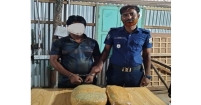 ৪ কেজি গাঁজাসহ এক মাদক কারবারিকে গ্রেফতার করেছে নৌ পুলিশ