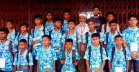 চাঁদপুরের ১৭ খুদে  সাঁতারু এখন ঢাকায়
