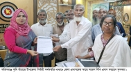 চাঁদপুর সেচ প্রকল্পের কৃষি বাঁচাতে জেলা প্রশাসক বরাবর স্মারকলিপি