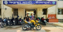 কচুয়ায় মোটরসাইকেলসহ চোর চক্রের ২ সদস্য আটক
