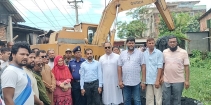 মেঘন-ধনাগোদা সেচ প্রকল্পে সামান্য বৃষ্টিতেই জলাবদ্ধতা!