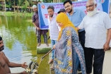 শাহরাস্তিতে উন্মুক্ত জলাশয়ে মাছের পোনা অবমুক্ত