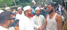 চাঁদপুর-৩ আসনে জামায়াত প্রার্থী অ্যাড. শাহজাহান মিয়ার হাইমচরে গণসংযোগ