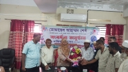 শাহরাস্তি পৌর নির্বাহী কর্মকর্তা তোফায়েল আহমেদ শেখকে বিদায় সংবর্ধনা