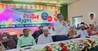 বর্ণাঢ্য আয়োজনে হাজীগঞ্জ ডিগ্রি কলেজে নবীন বরণ