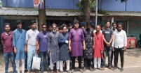 মুন্সিগঞ্জের সিরাজদিখানে ছাত্র প্রতিনিধির উপর হামলার প্রতিবাদে বিক্ষোভ ও মানববন্ধন