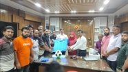 চাঁদপুর ডিসি কাপ ফুটবলের  জার্সি উন্মোচন করলো মতলব উত্তর উপজেলা