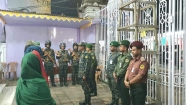 শ্রীমঙ্গলে আনসার ও ভিডিপির সিলেট রেঞ্জের উপ-মহাপরিচালকের পূজা মণ্ডপ পরিদর্শন