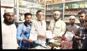 চান্দ্রা ইউনিয়নে হাতপাখা প্রতীকের পক্ষে ইসলামী যুব আন্দোলনের গণসংযোগ