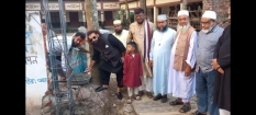 রূপসা আহম্মদীয়া আলিম মাদ্রাসা গেটের নির্মাণ কাজ উদ্বোধনকালে  আলহাজ্ব সৈয়দ মেহেদী হাসান চৌধুরী