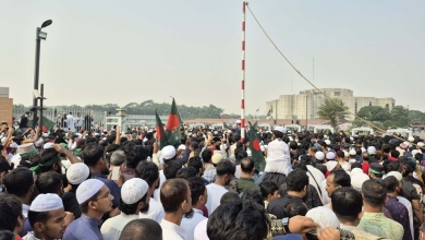 ওসমান হাদির জানাজায় লাখো মানুষের ঢল