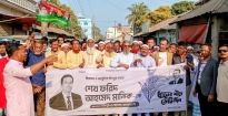 ধানের শীষের সমর্থনে পুরাণবাজারে ১নং ওয়ার্ড ম্যারকাটিজ  উত্তর-দক্ষিণ ইউনিট বিএনপি ও অঙ্গ সংগঠনের  মিছিল
